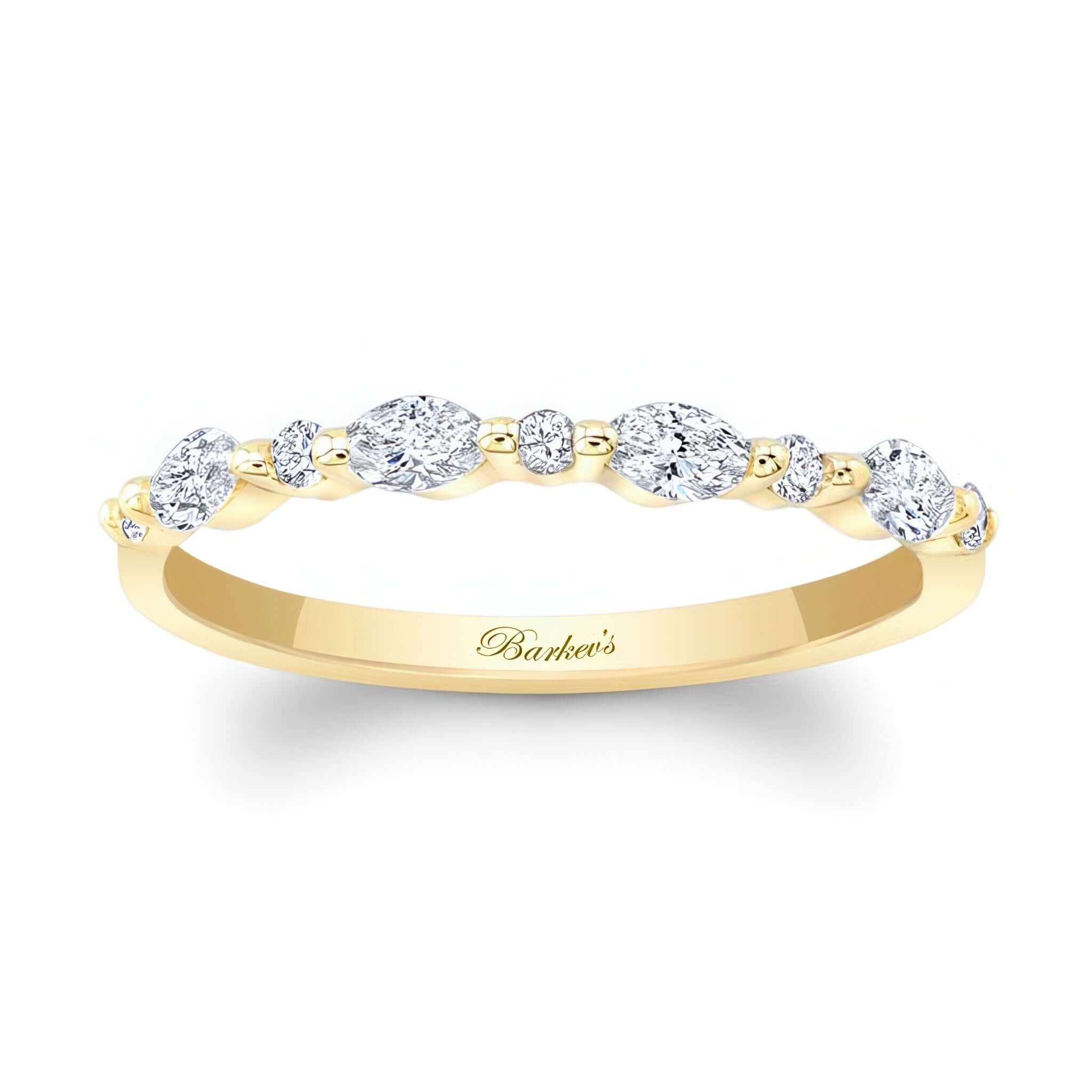Marquise Diamond Wedding Band