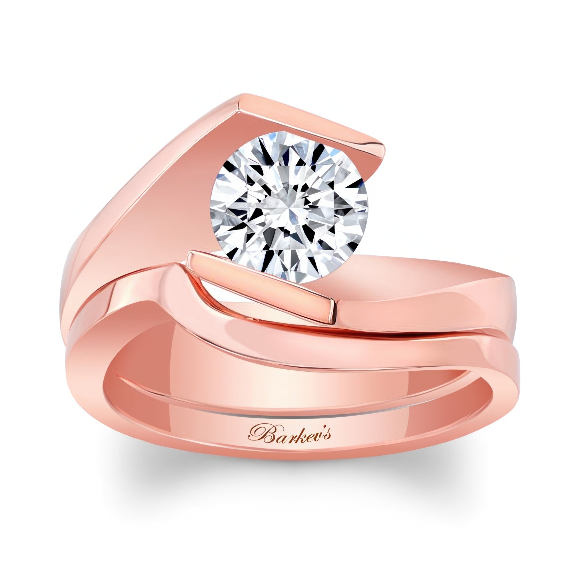 Tension Solitaire Bridal Set