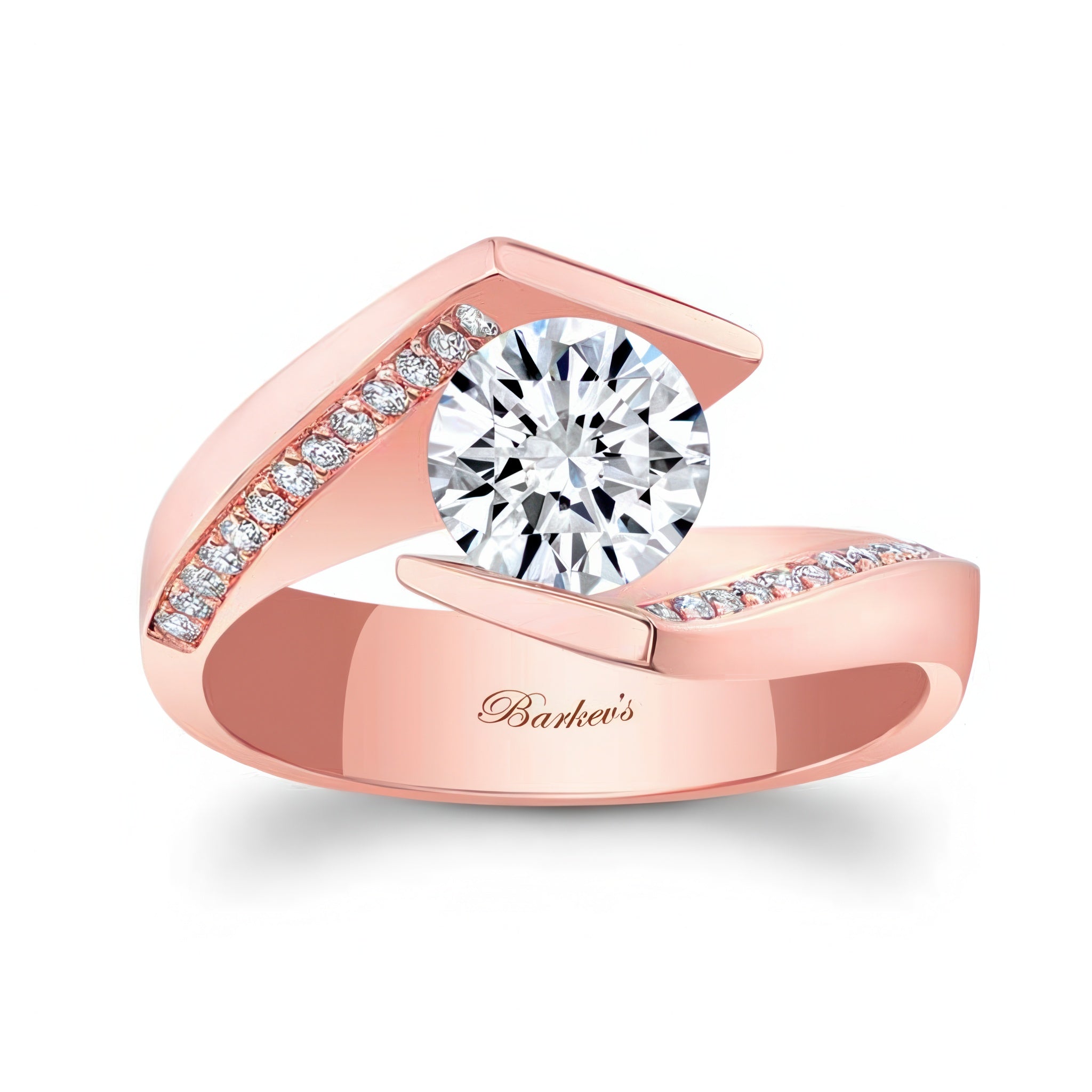Tension Setting Lab Grown Diamond Ring