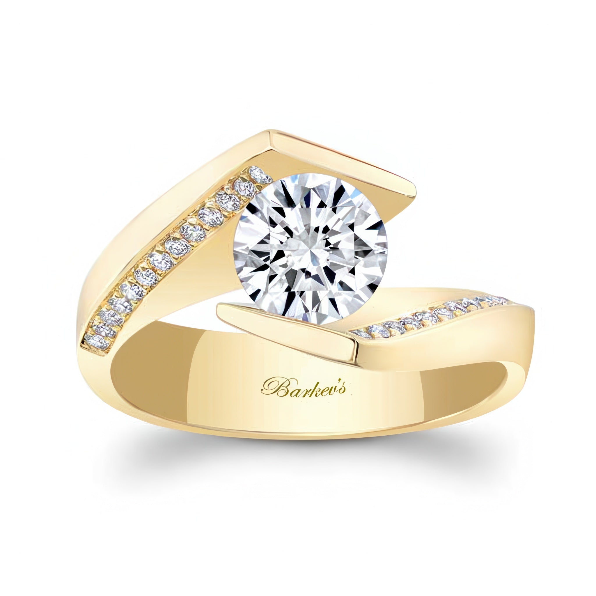 Tension Setting Lab Grown Diamond Ring