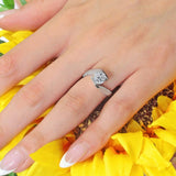 Tension Setting Lab Grown Diamond Ring