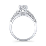 Blue Diamond Accent Channel Set Ring