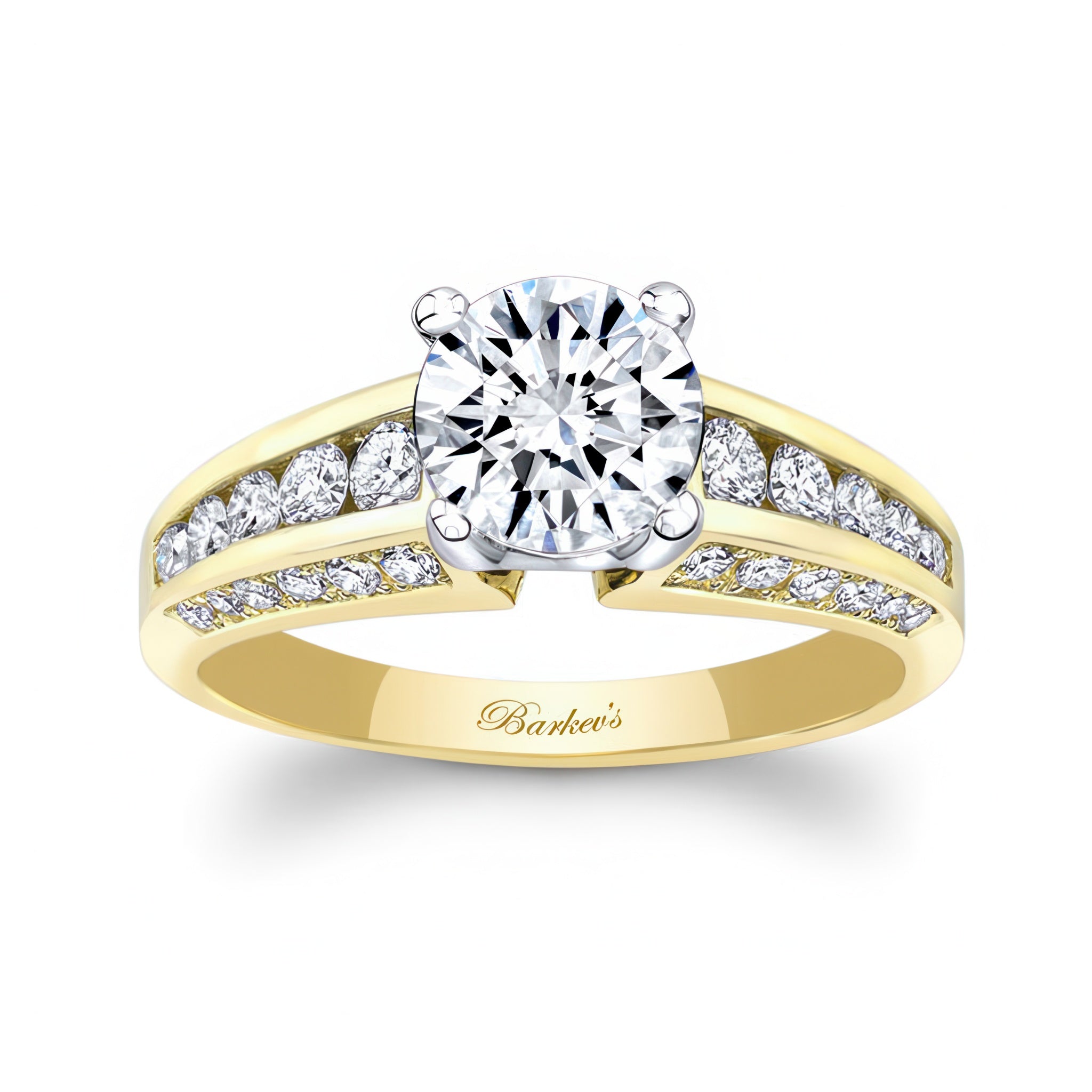 Lab Diamond Channel Set Ring