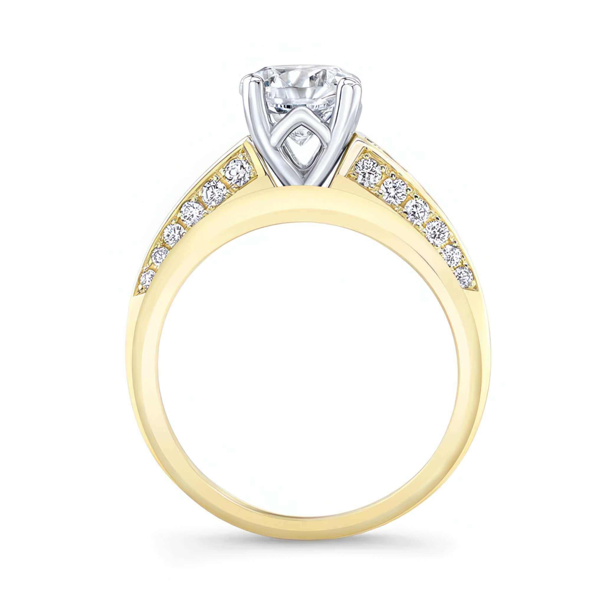 Moissanite Channel Set Wedding Ring Set