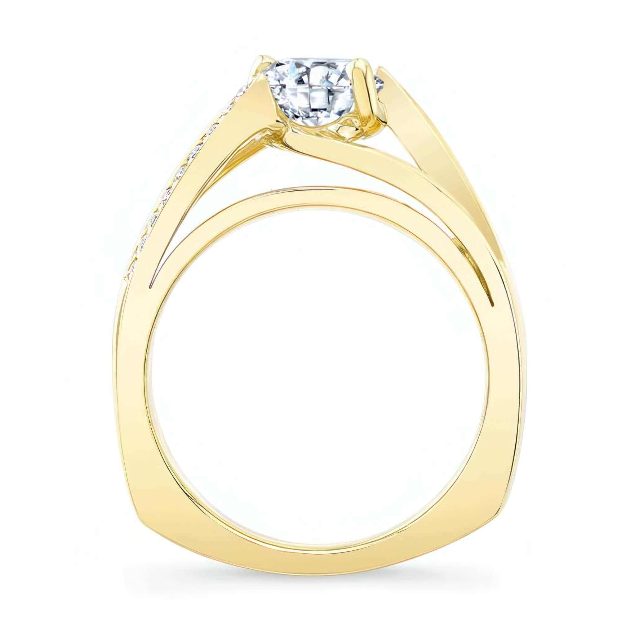 Pave Moissanite Ring