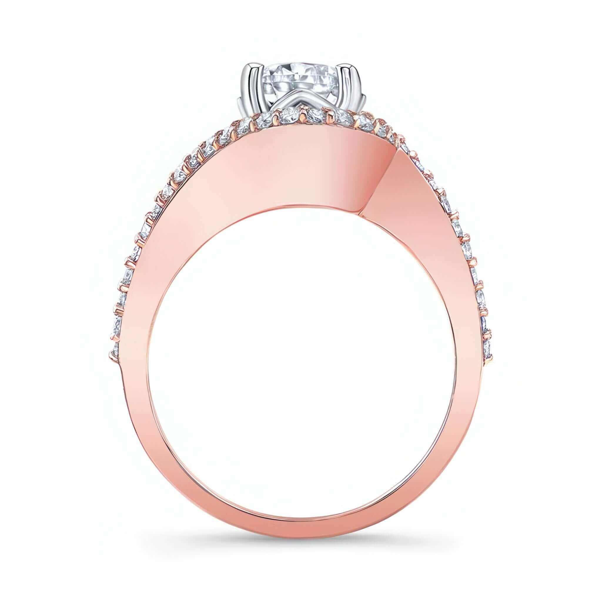 Floating Halo Engagement Ring