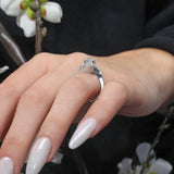 Floating Halo Lab Grown Diamond Engagement Ring