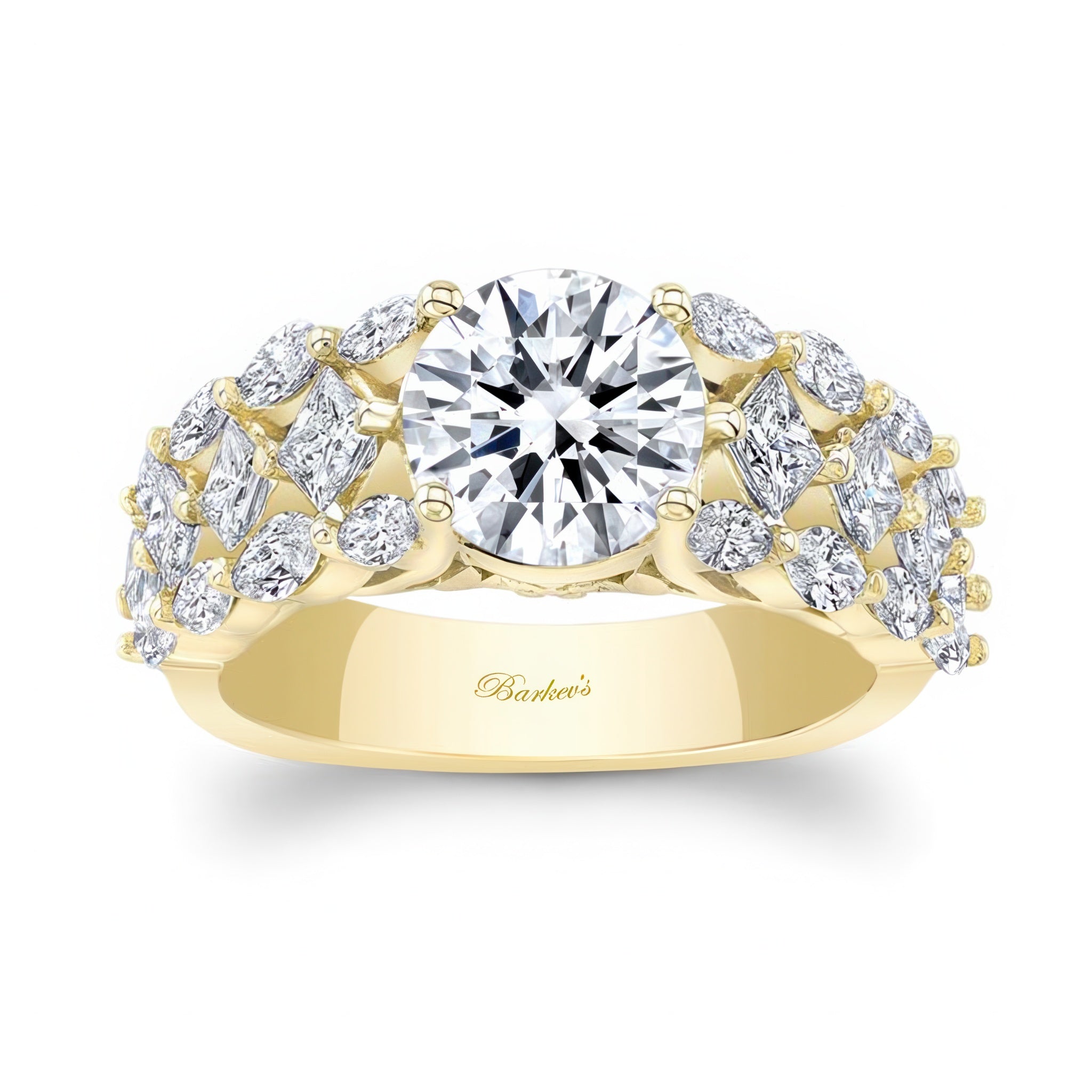 Three Row Diamond Ring