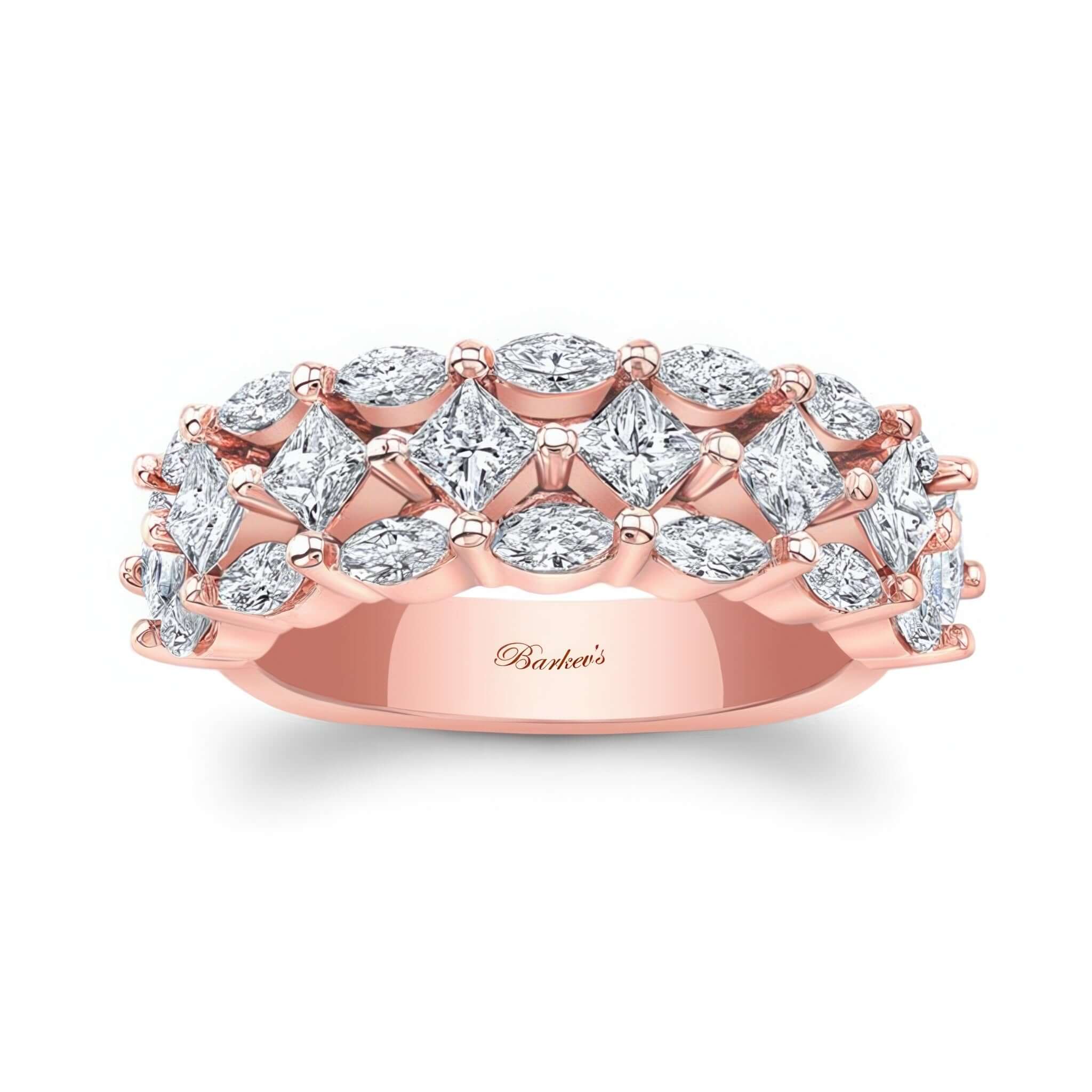 Princess Cut Diamond Wedding Band