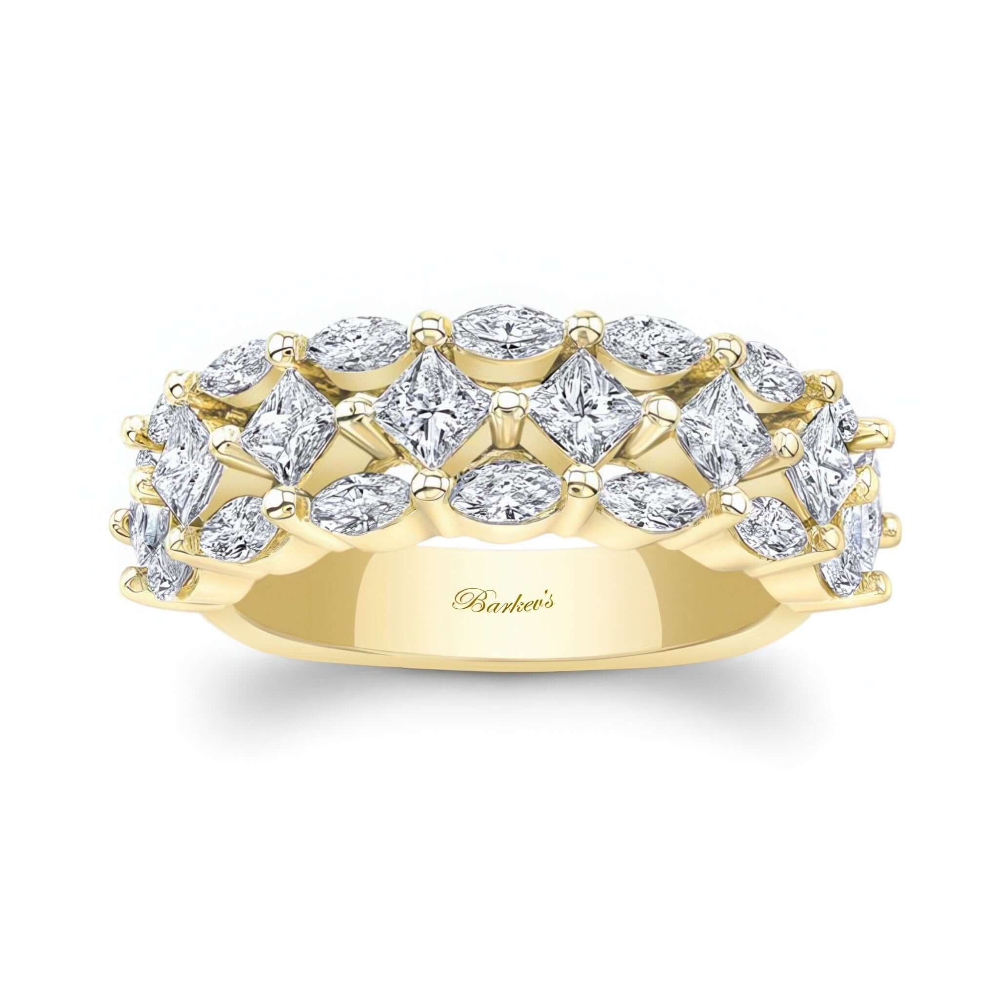 Princess Cut Diamond Wedding Band