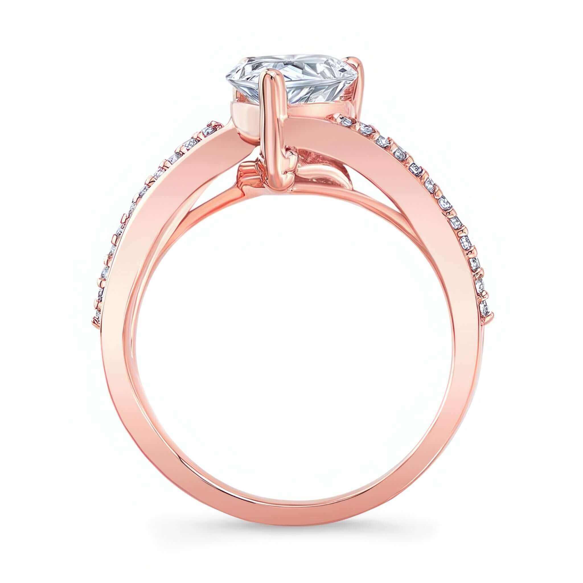 Split Shank Pear Ring