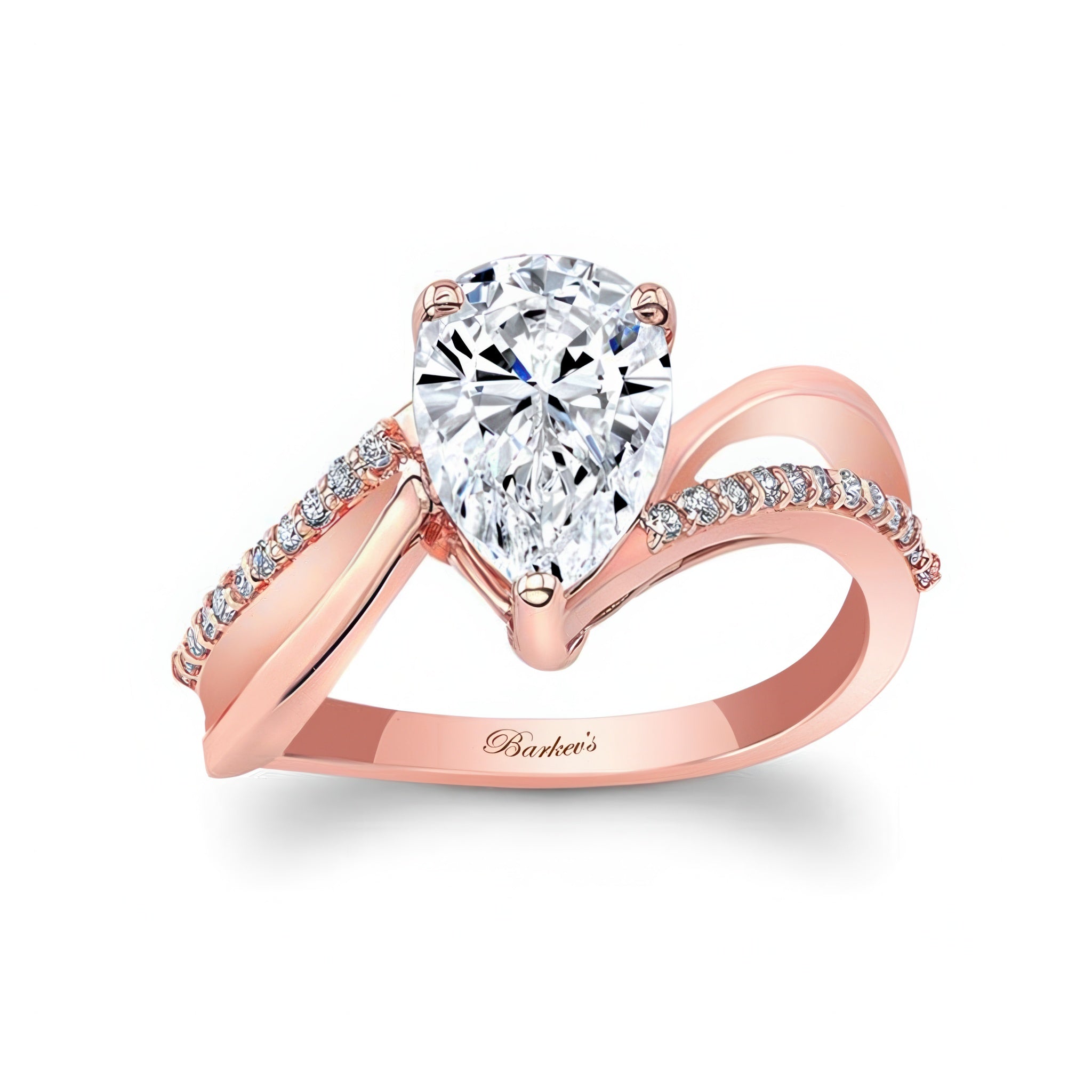 Split Shank Pear Ring