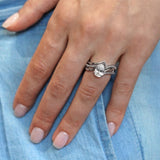Split Shank Pear Lab Grown Diamond Bridal Set