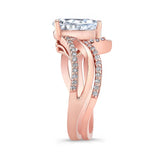 Split Shank Pear Lab Grown Diamond Bridal Set