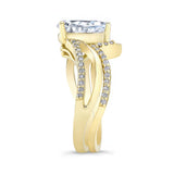 Split Shank Pear Lab Grown Diamond Bridal Set