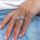 Split Shank Pear Lab Grown Diamond Bridal Set