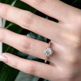 Round Halo Lab Grown Diamond Ring