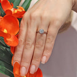 Round Halo Lab Grown Diamond Ring
