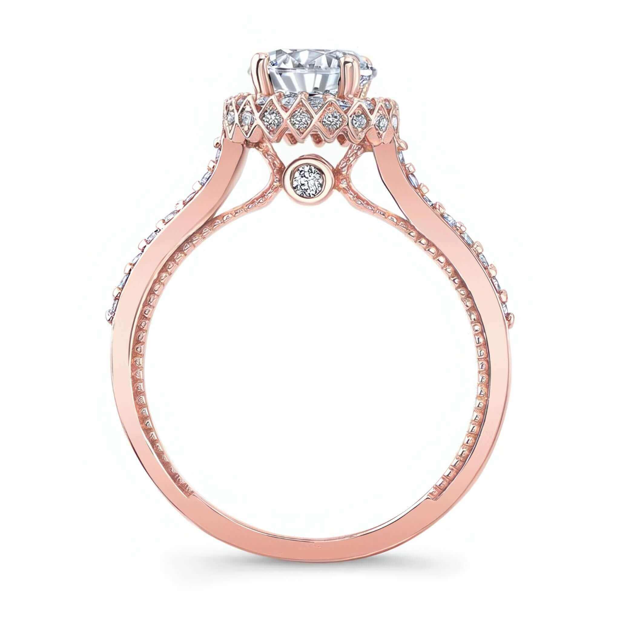Round Halo Diamond Ring