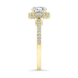 Round Halo Lab Grown Diamond Ring