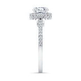 Round Halo Lab Grown Diamond Ring