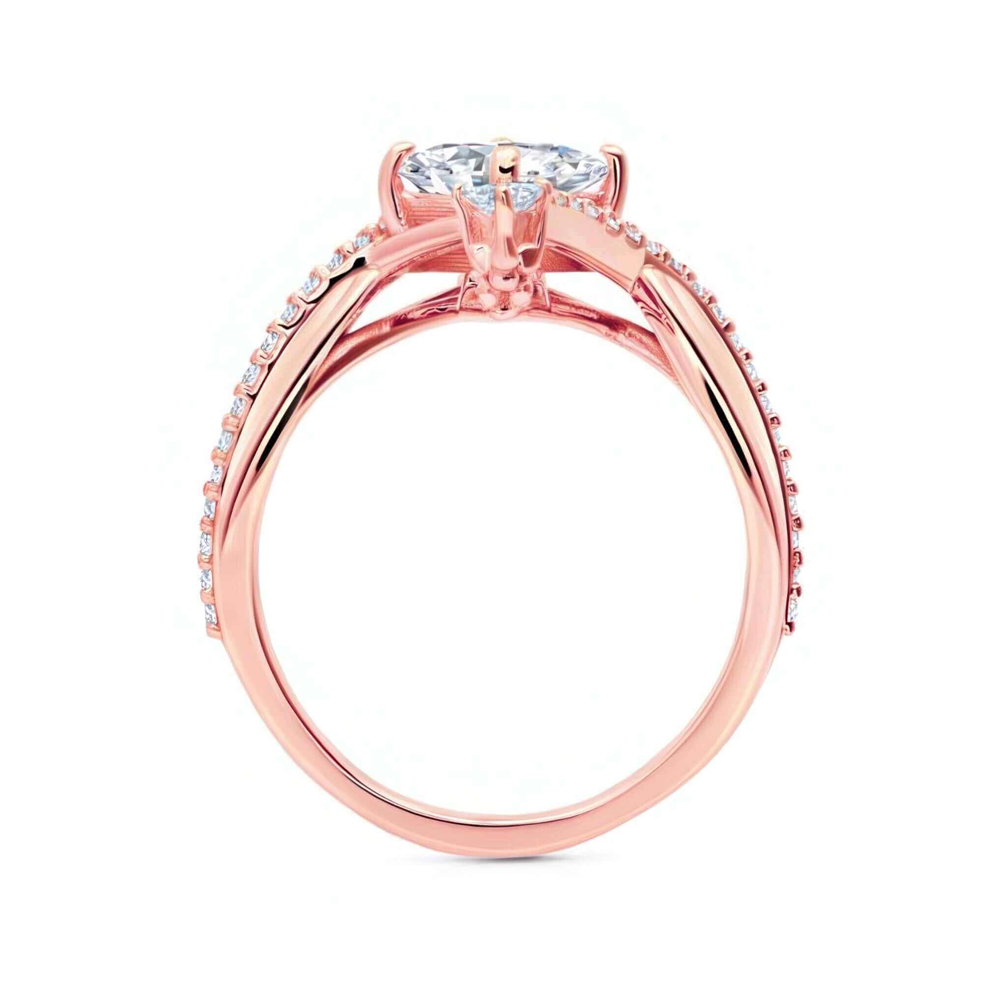 Unusual Princess Cut Engagement Ring
