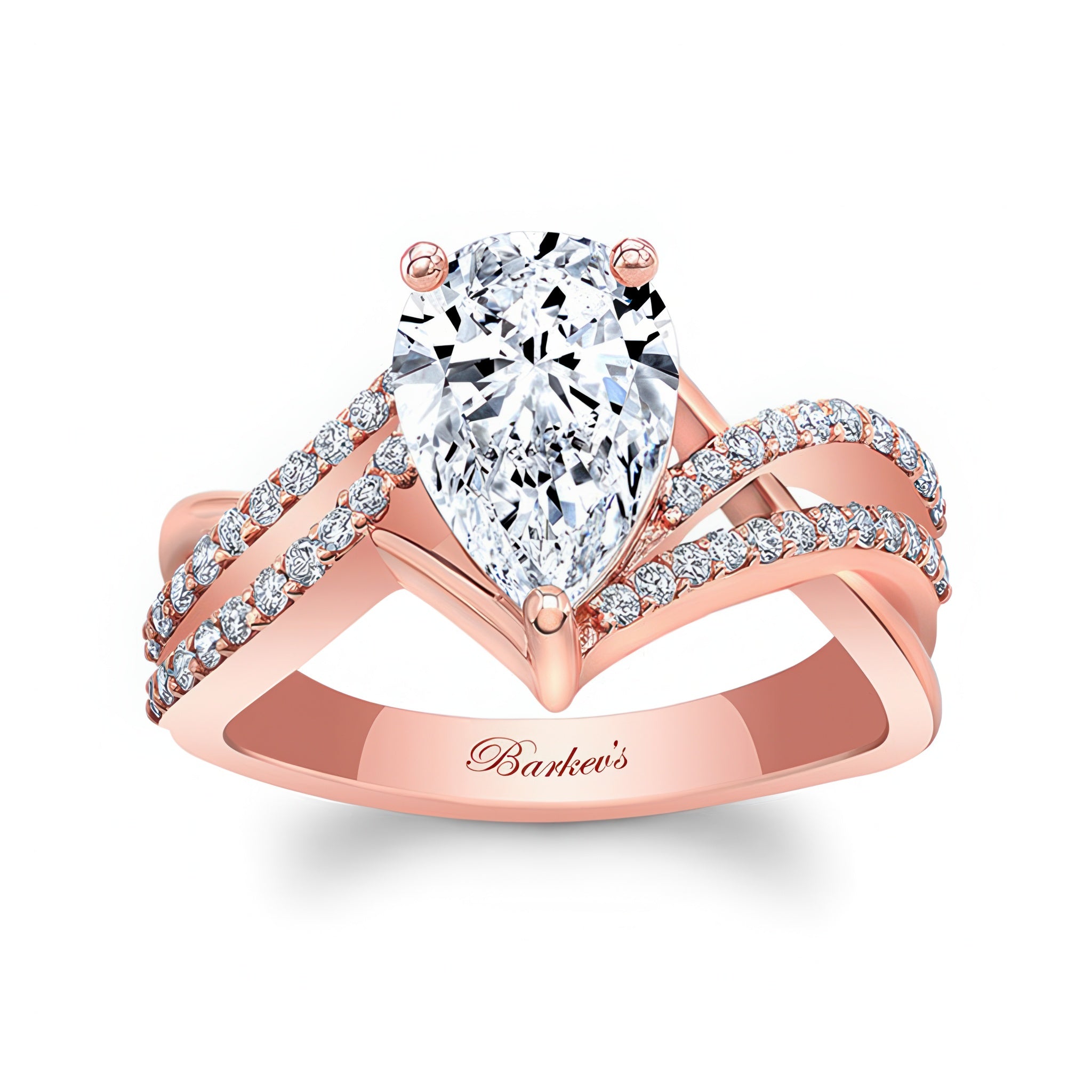 Moissanite Teardrop Ring