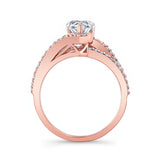 Split Shank Pear Engagement Ring