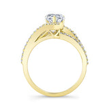 Split Shank Pear Engagement Ring