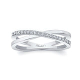 Overlap Diamond Promise Ring