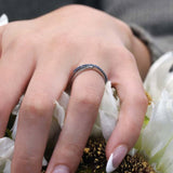 Overlap Sapphire Promise Ring