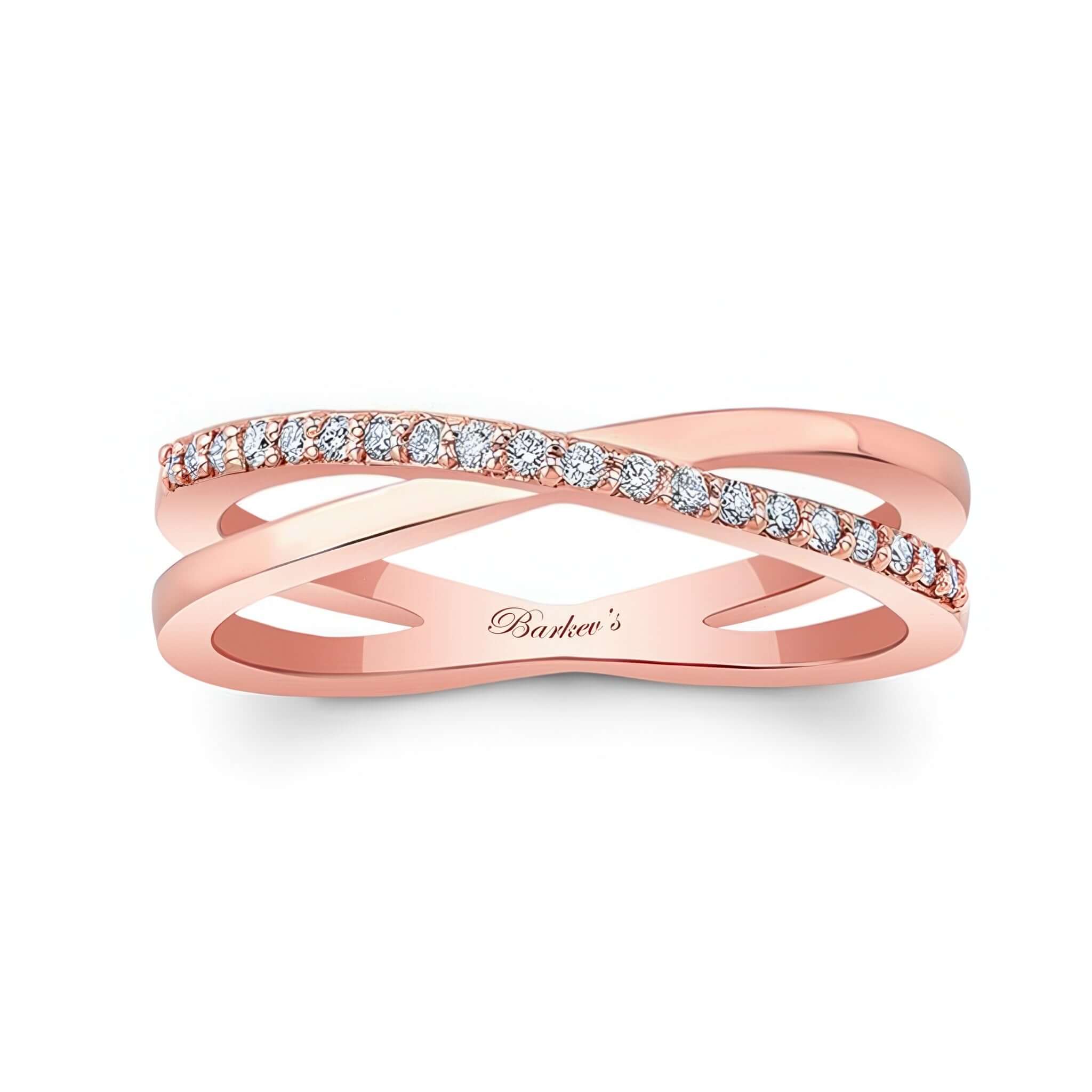 Overlap Diamond Promise Ring