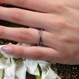 Overlap Pink Sapphire Promise Ring