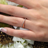 Overlap Diamond Promise Ring