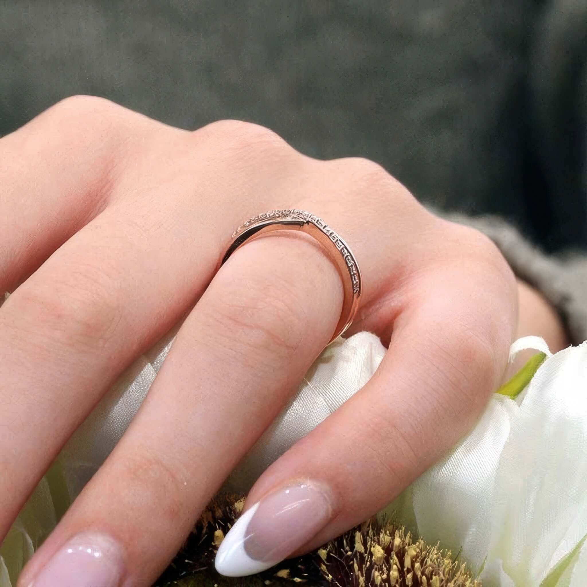 Overlap Gold Diamond Promise Rings Overlap Diamond Promise Ring