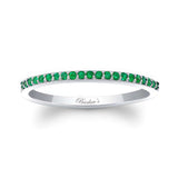 Thin Stackable Emerald Band