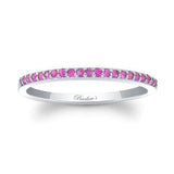 Thin Stackable Pink Sapphire Band
