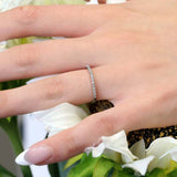Thin Stackable Diamond Band