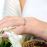 Thin Stackable Diamond Band
