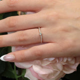 Ava Curved Diamond Promise Ring