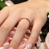 Ava Curved Diamond Promise Ring