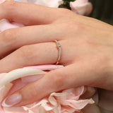 Ava Curved Diamond Promise Ring