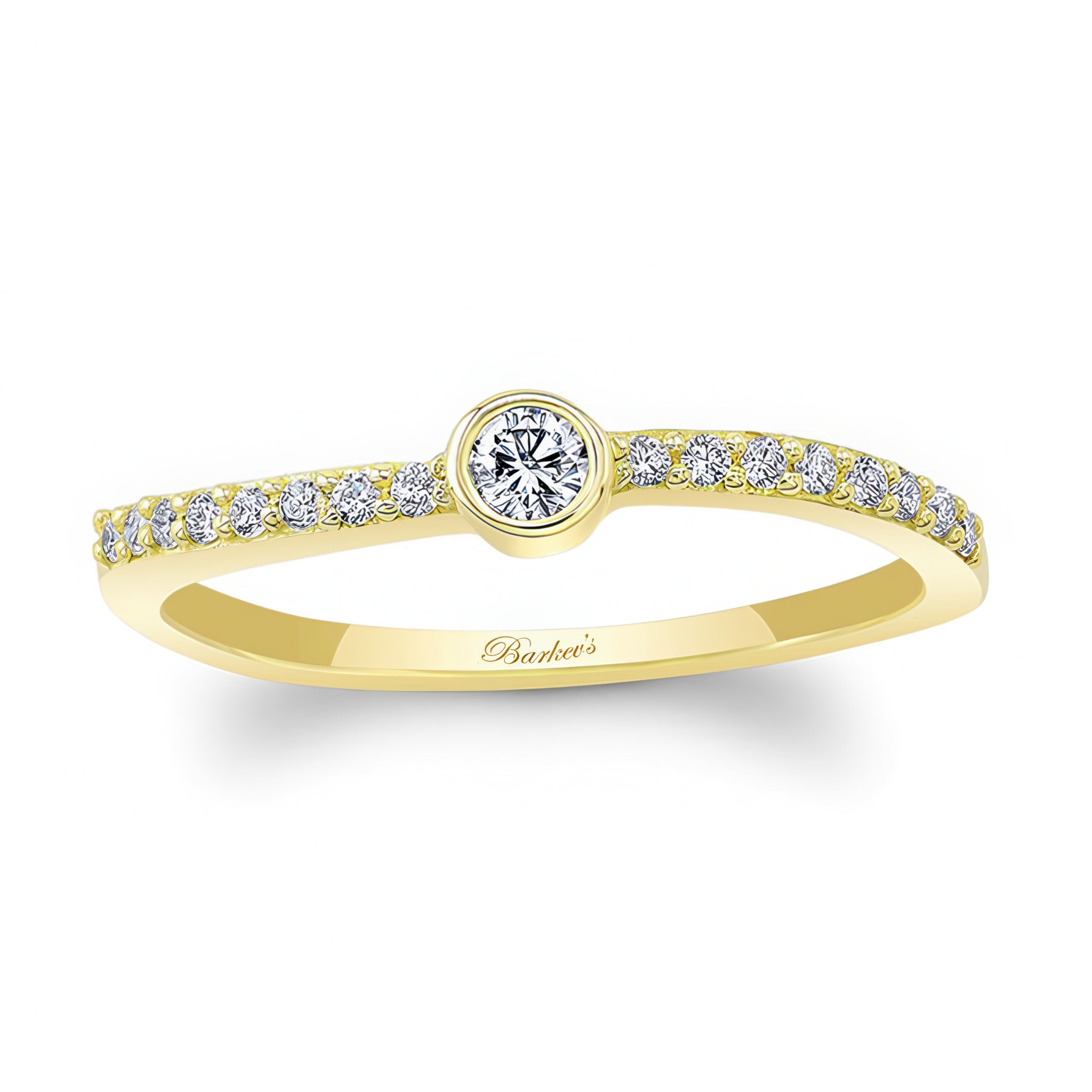 Ava Curved Diamond Promise Ring