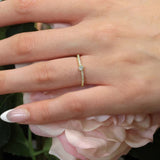 Ava Curved Diamond Promise Ring