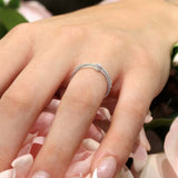 Ava Curved Diamond Promise Ring