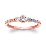 Mia Three Stone Diamond Promise Ring