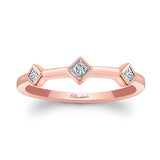 Mila Three Stone Princess Cut Promise Ring
