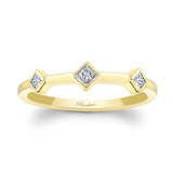 Mila Three Stone Princess Cut Promise Ring