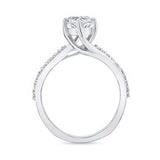 Marquise Engagement Ring With Twisted Band