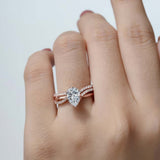 Pear Shaped Twist Bridal Set